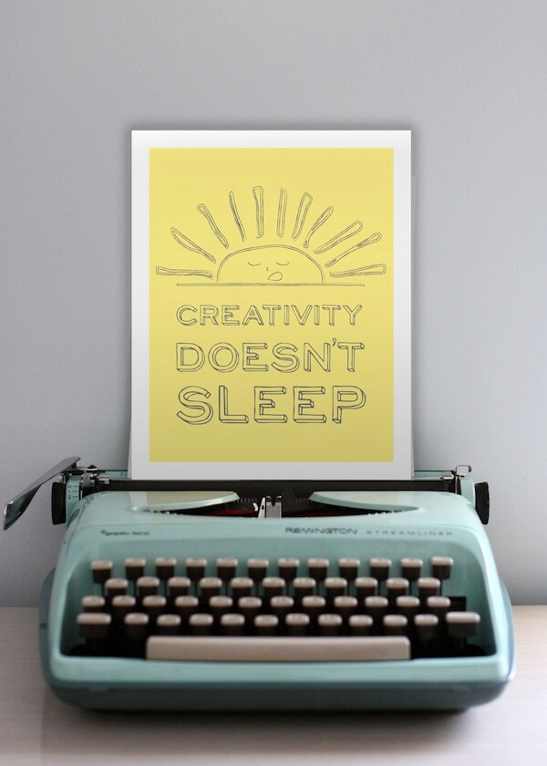 creativity doesnt sleep