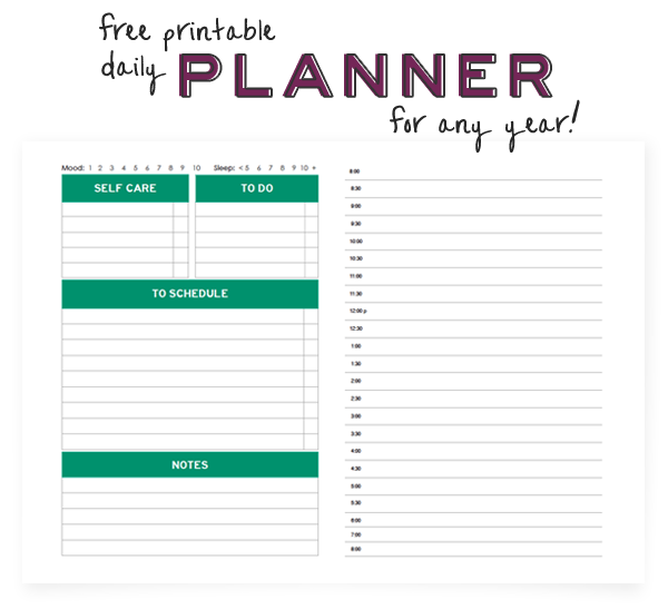 Free Printable Planner by Kyla Roma