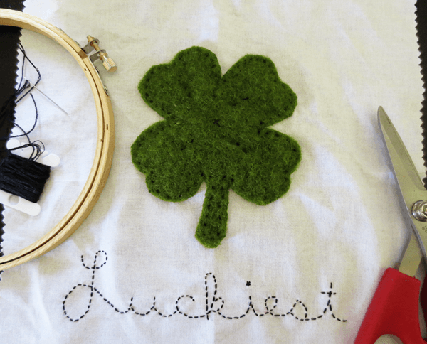"The Luckiest" Embroidery