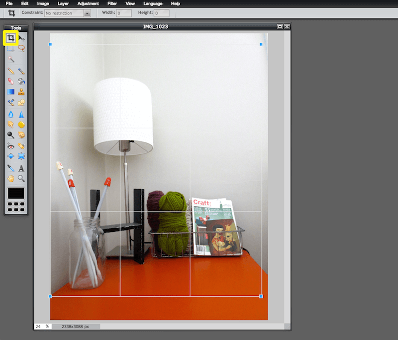 Image editing for bloggers - How to Crop An Image online for free