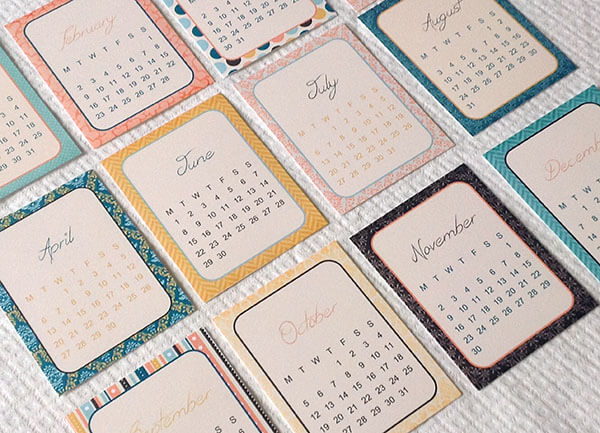 Beloved Mini 2015 Printable Calendars
