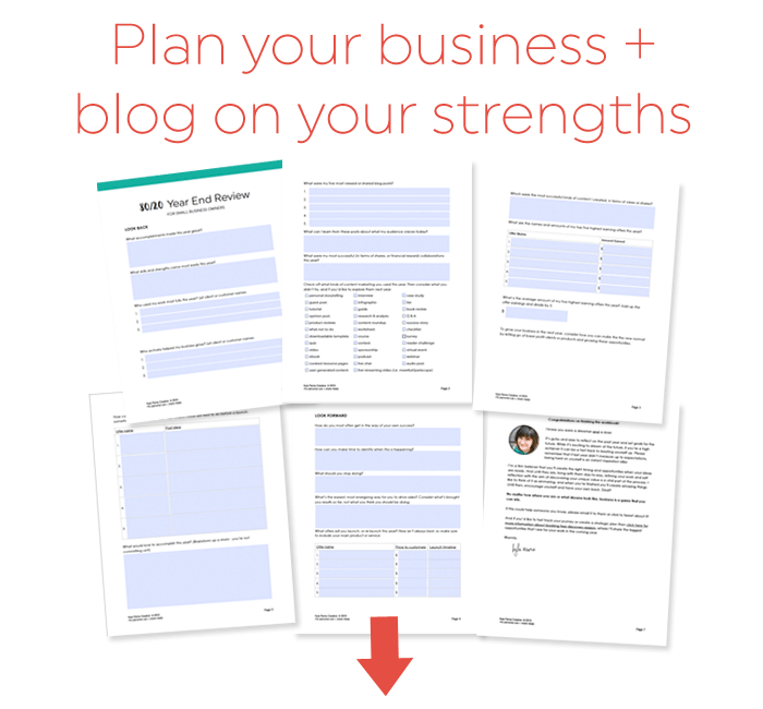 Plan your Business & blog on your strengths